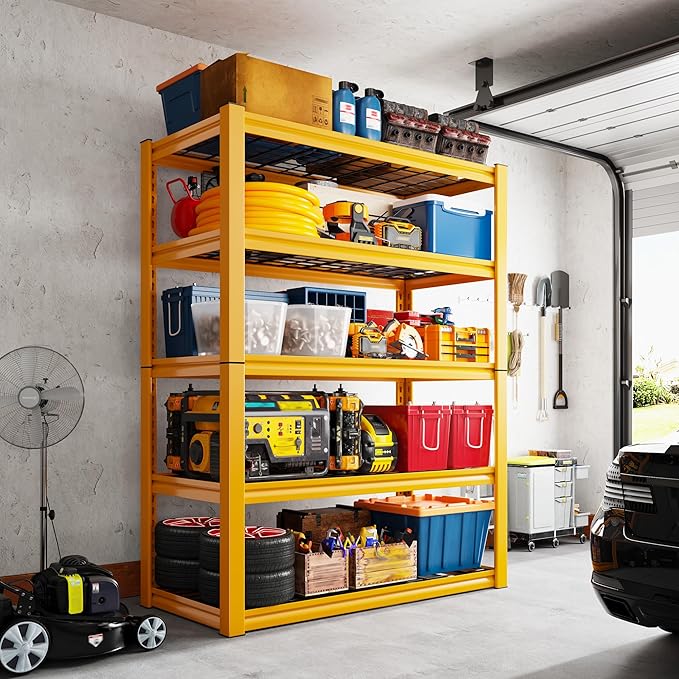 REIBII Storage Shelves 40''W Garage Shelving Heavy Duty Metal Shelving 2000LBS - Image 6