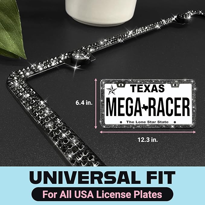 Elegant Bling License Plate Frame - Image 2
