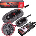 Car Duster Set, Car Duster Exterior Extendable Handle, Scratch Remover Large by RIDEKINGS