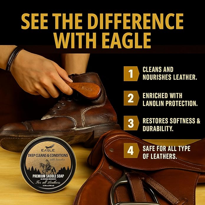 Saddle Soap for Leather – 3-Piece Saddle Soap Kit for Leather Cleaning - Image 6