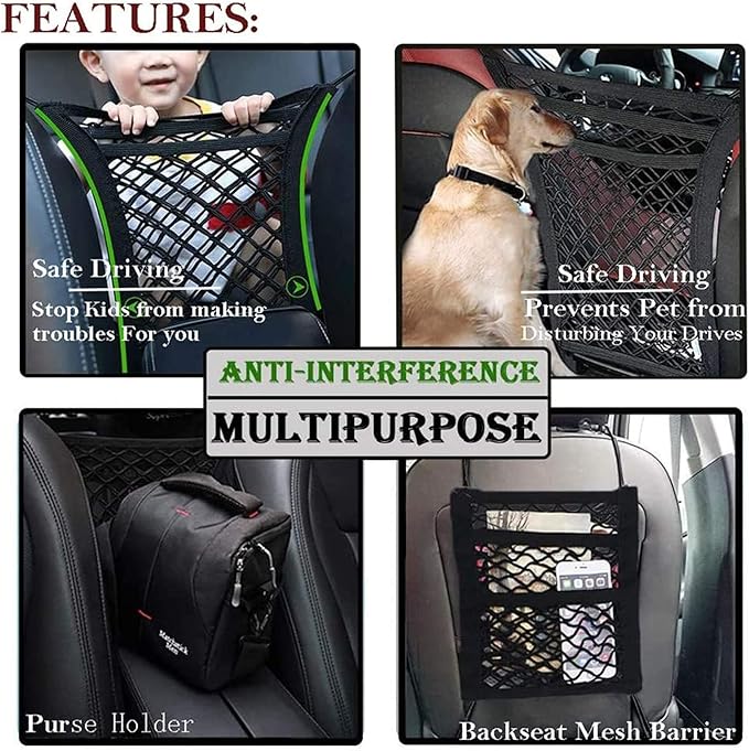 DYKESON Pet Barrier Dog Car Net Barrier - Image 2