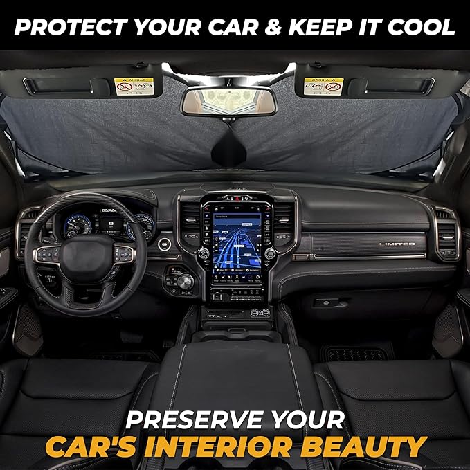 X-Large Truck Windshield Sun Shade - Image 2