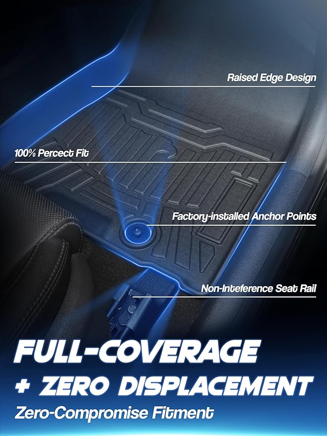 Car Floor Mats for 2024 2025 Hyundai Santa Fe Accessories, TPE All Weather - Image 5