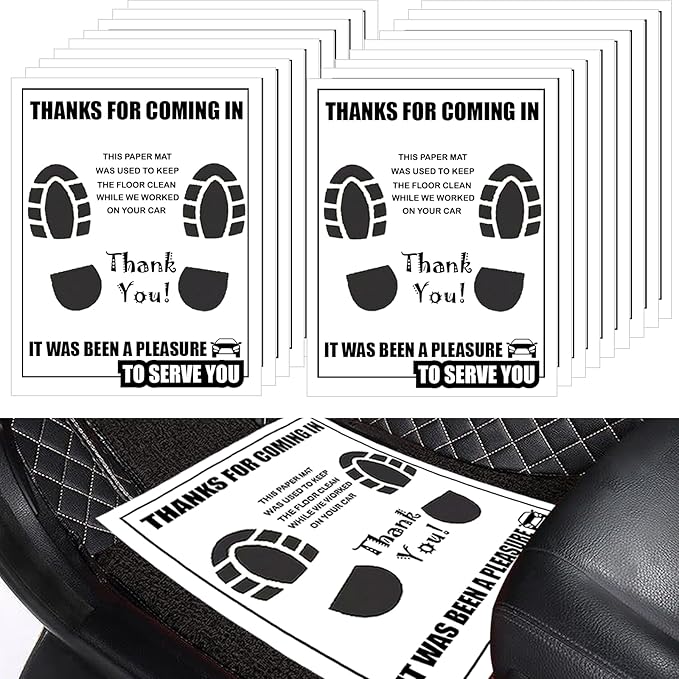 300 Pcs Car Paper Floor Mats, Disposable Automotive Floor Mats - Image 8