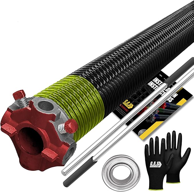 Garage Door Torsion Spring 207x1.75x30 Includes 1” Steel Bearing, Non-Slip by GASHardware