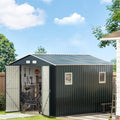 10X10X7.5 FT Outdoor Steel Storage Shed by MISTMO