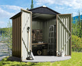 Greesum Outdoor Storage Shed 6 x 4 ft. Utility Tool Shed Metal Storage Garden by BuynowfromGreesum