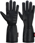 Hugger Women’s Classic Motorcycle Glove Seasonal Wind Stopper Lined Gauntlet by HuggerGloveCompany