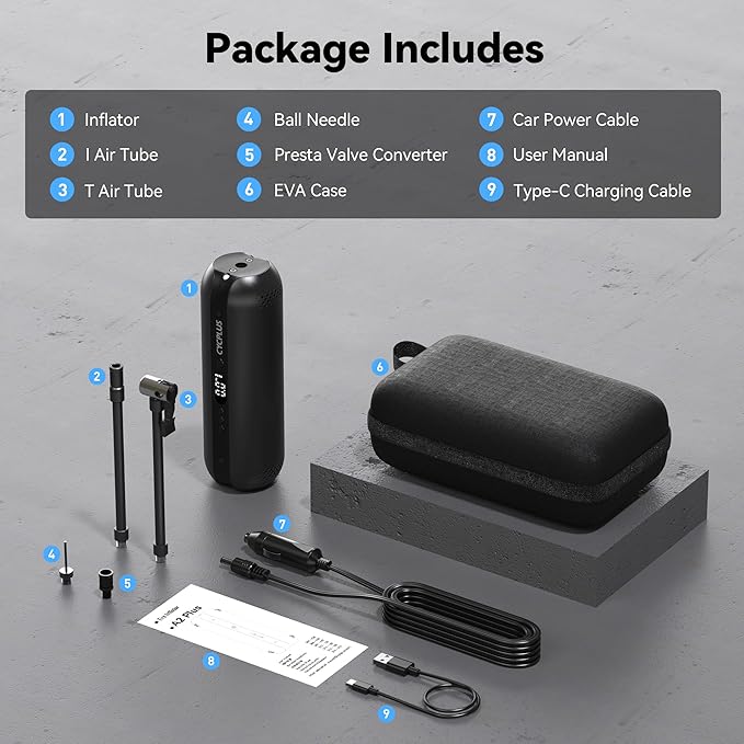 CYCPLUS Tire Inflator Portable Air Compressor - Image 8