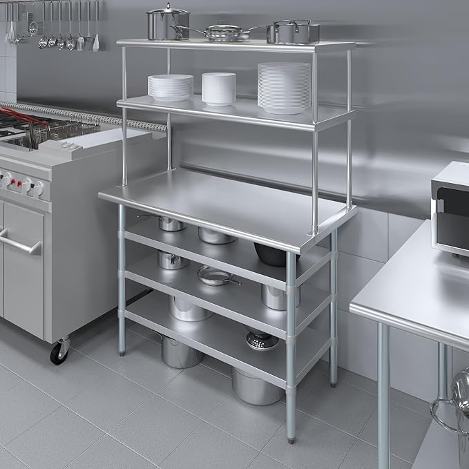 Amgood 24" x 48 Stainless Steel Work Table - Image 4
