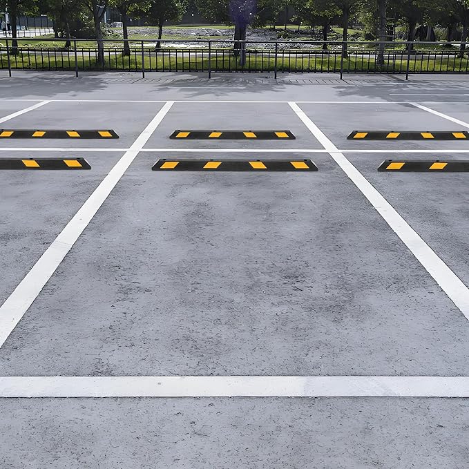 Pack of 1-72" Parking Stoppers for Garage, Heavy Duty Rubber Parking Curb - Image 4