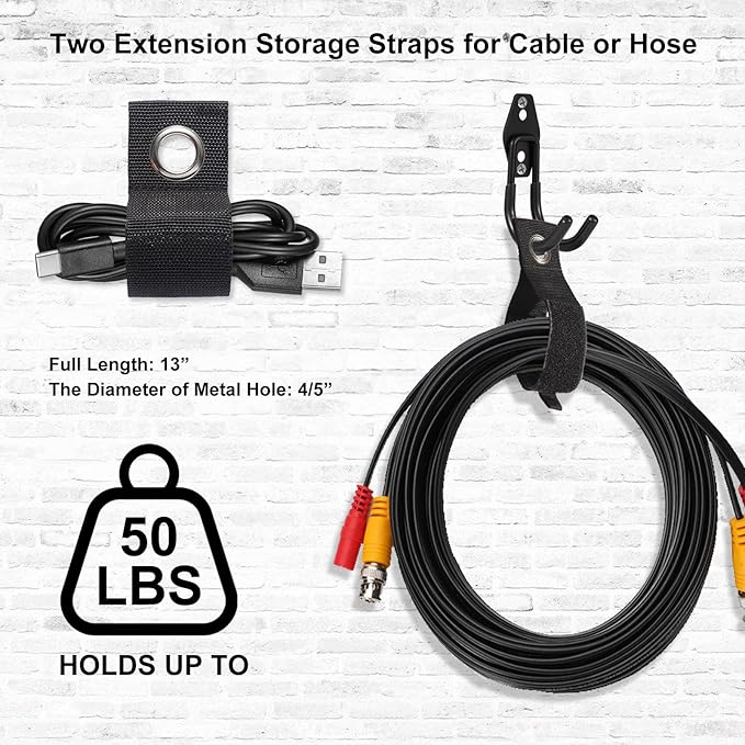 Garage Hook Heavy Duty Wall Storage Hangers, 20 Pack Garage Storage Hooks Steel - Image 3