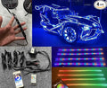 Black Out Full Tinted Smoked Addressale LEDs x4PCS 1FT 30CM 12" RGB Dream Color by FijvknxyLights
