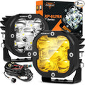 Auxbeam 3 Inch LED Pods, XP-Ultra Series Offroad LED Cube Light, 80W 9600LM by Auxbeam