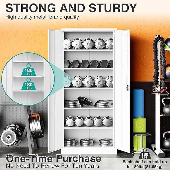 Wide & Deep Metal Storage Storage Cabinet - Image 6