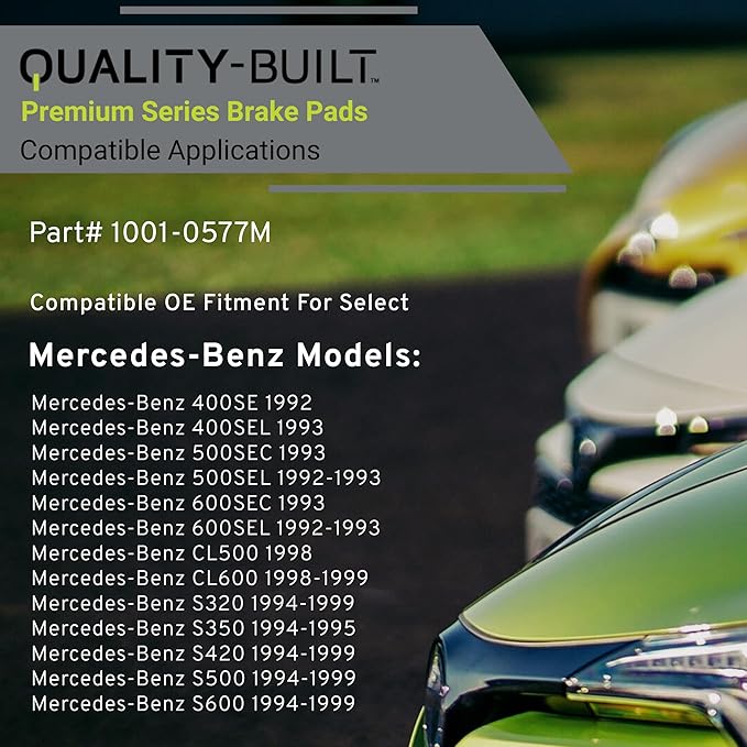 Premium Semi-Metallic Front Brake Pads Compatible - Image 3
