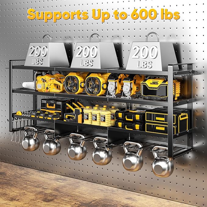 49.5" W Large Power Tool Organizer Wall Mount - Image 4