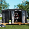 COMHOMA Shed Outdoor Storage Shed Metal, Lockable Doors Tool Sheds by ComHoma