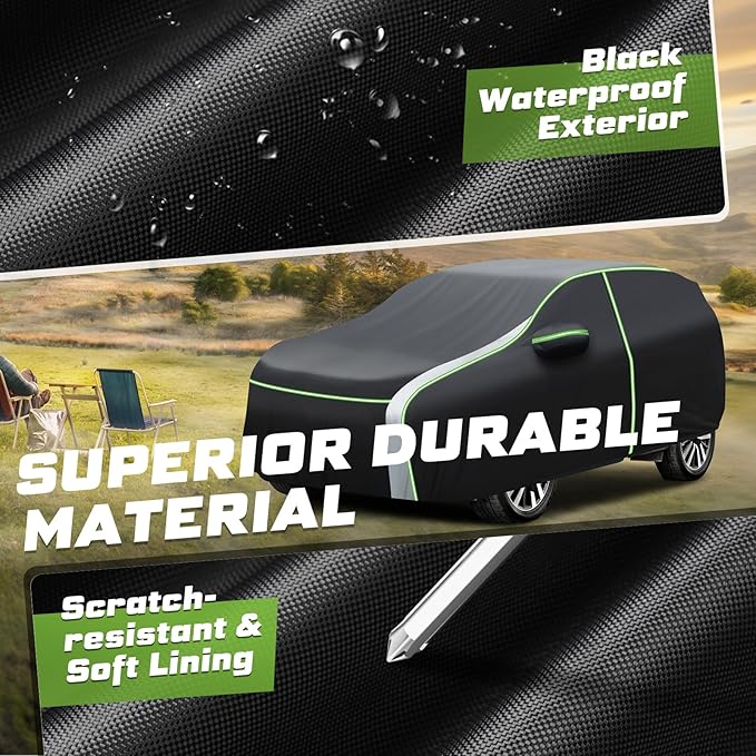 Mixsuper Liner Car Cover for Hyundai Santa Fe 2006-2026, 7 Layers Full Car - Image 5