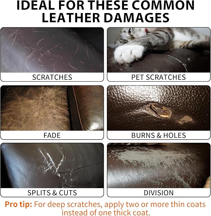 Leather Repair Kit, Car Seats, Jacket & Purse - Image 3