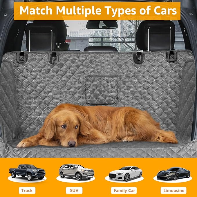 PETICON SUV Cargo Liner for Dogs, Waterproof Pet Cargo Cover Dog Seat Mat for - Image 8