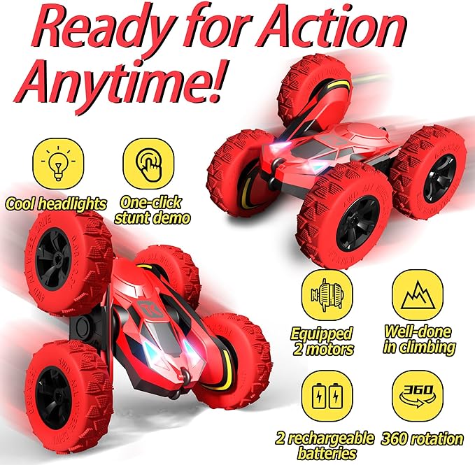 Threeking RC Stunt Car Remote Control Cars - Image 2