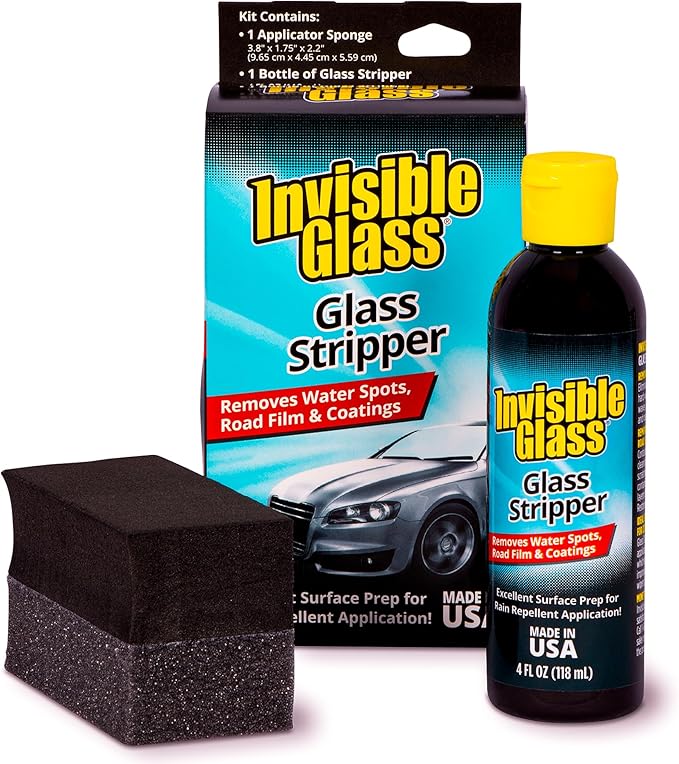 Invisible Glass 91411 Glass Stripper – Hard Water Spot Remover – Strips Coatings by InvisibleGlass