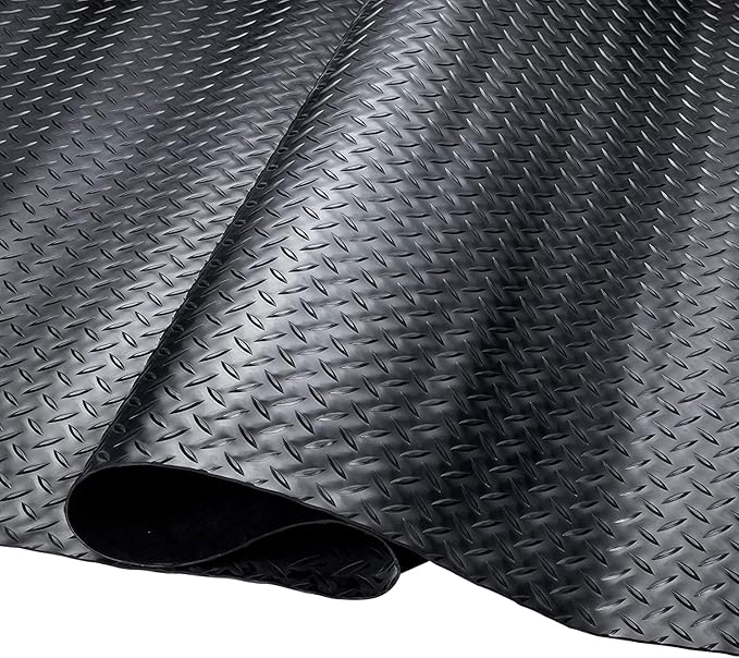 SEAL 6 x 10 Ft Premium Garage Floor Mat, Solid 2.8mm Thickened Black Commercial - Image 7