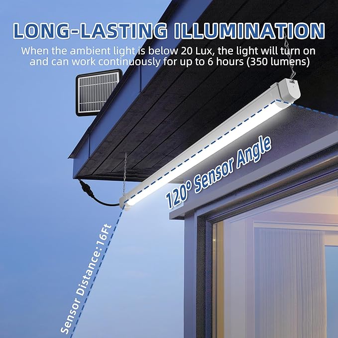 hykolity Solar Powered Shop Light - Image 3
