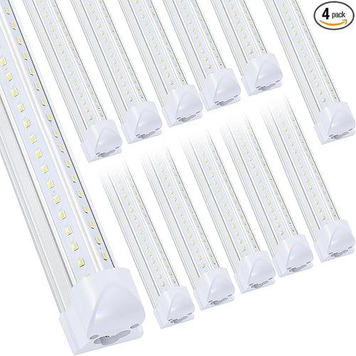 12 Pack, Led Shop Lights, 8FT Led Shop Light, 100W 6000K 15000LM Clear White by DOUYIDOUBEST-LEDLIGHTING