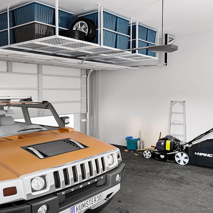 FLEXIMOUNTS 3x8 Overhead Garage Storage Rack, Adjustable Storage Organization - Image 6