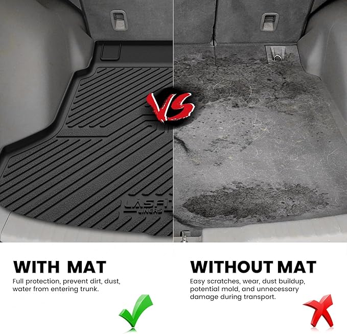 LASFIT Trunk Mat for Honda CRV 2012-2016, All Weather Custom Fit TPE Cargo Mat - Image 4