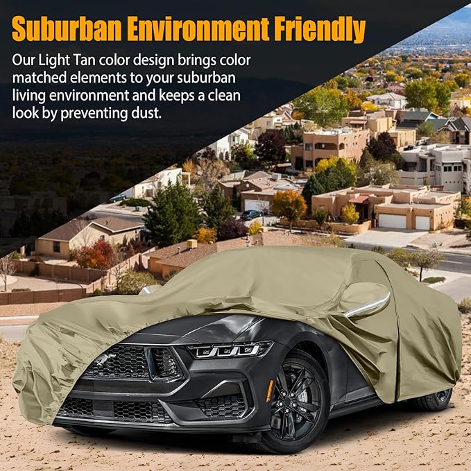 Waterproof Car Covers Replace for 1994-2025 Ford Mustang, Windproof Bands for - Image 4