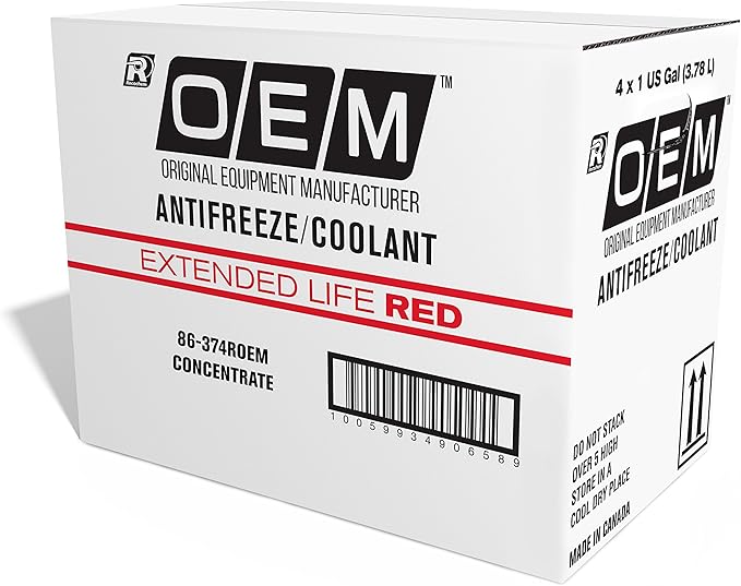 Recochem OEM 86-374ROEM-4PK Red Premium Antifreeze Concentrate Extended Life RED - Image 3