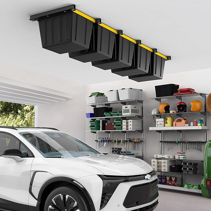 EVERHANGER Ceiling Storage Rack, Heavy Duty Overhead Garage Storage Rack - Image 7