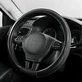 PIC AUTO Steering Wheel Cover, Sports Carbon Fiber and Super Breathable Leather by PICAUTO