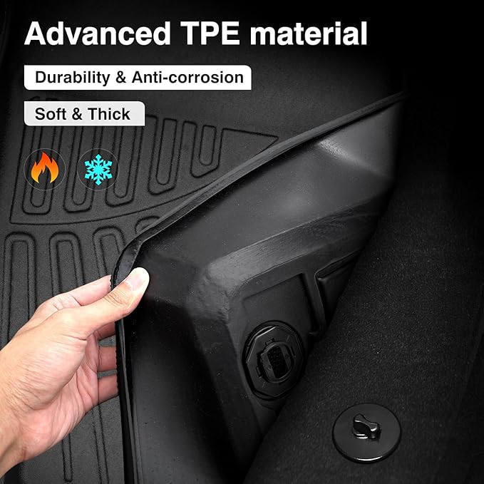 Powerty Floor Mats for 2021-2025 Jeep Grand Cherokee L 6 Seats Accessories All - Image 7