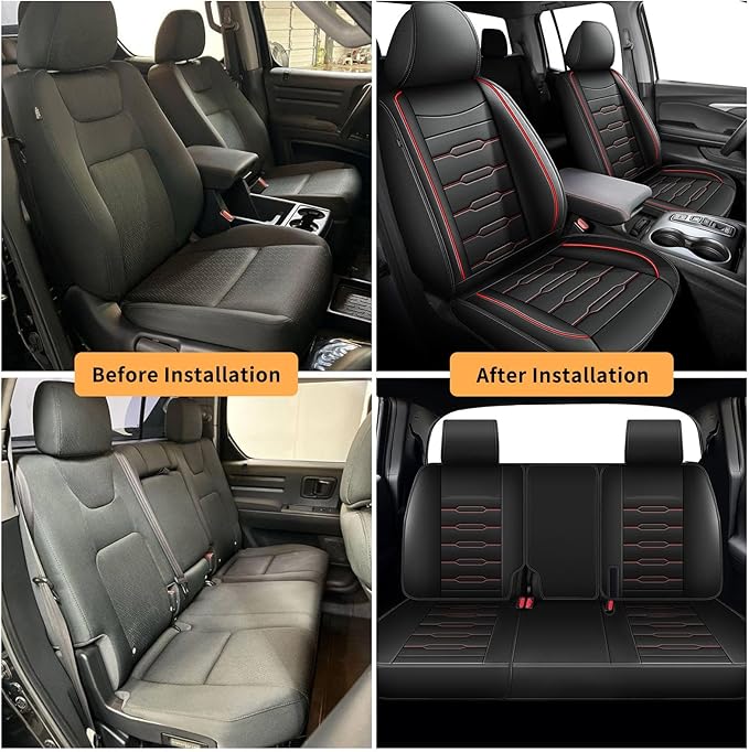 Seat Covers Fit for Honda Ridgeline 2006-2024 2025: Crew Cab 5 Seats Car Seat - Image 7
