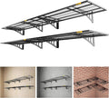 1.64x4ft Adjustable Rail Wall Garage Storage Shelf, by Unknown