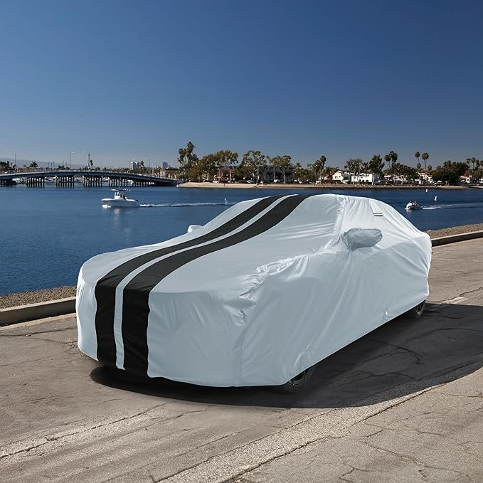 iCarCover Custom Car Cover for Chevy Malibu Waterproof All Weather Rain Snow UV - Image 7