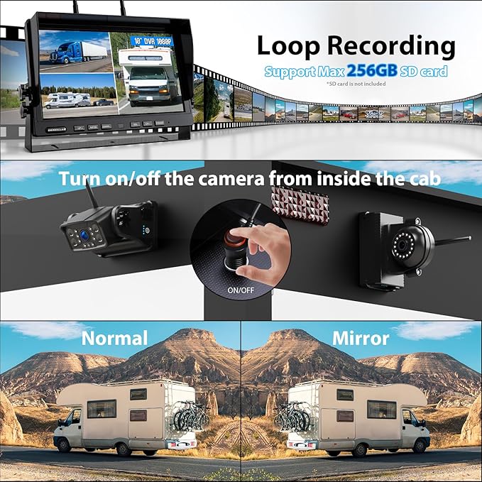 Magnetic Wireless Backup Camera: Portable Rechargeable Battery - Image 3