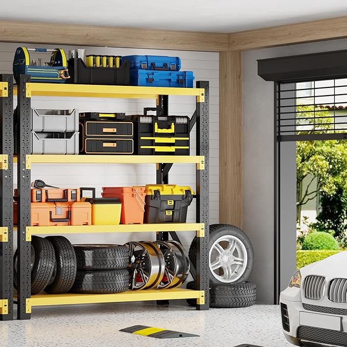 5000LBS Garage Shelving 59" W Garage Shelving Heavy Duty 4-Tier Metal Storage - Image 2