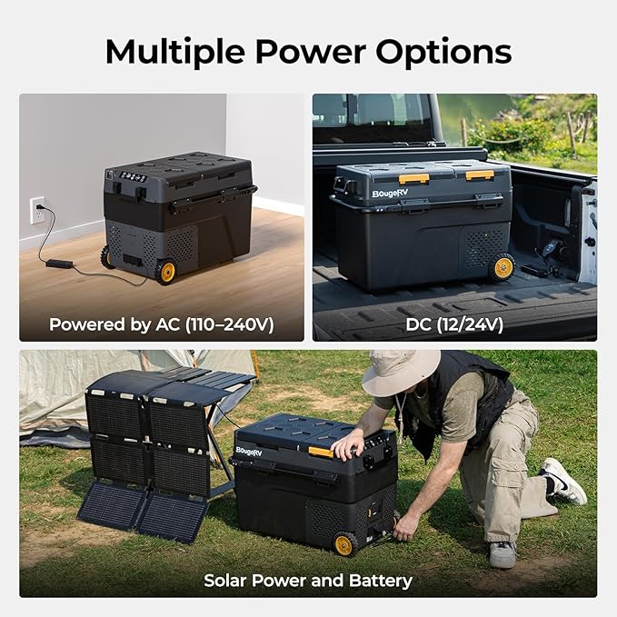 BougeRV 12 Volt Car Refrigerator, CRD2 52 Quart Portable Fridge Freezer - Image 7