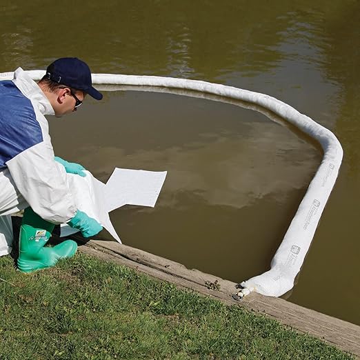 PIG Oil Boom - Oil-Only Absorbent Boom - 4 Pack - 5" x 10' Boom - Absorbs up to - Image 7