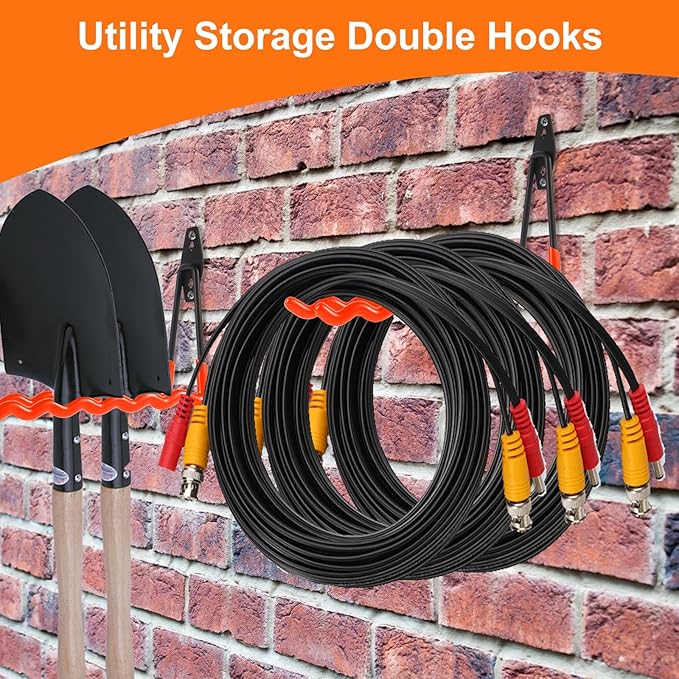 Wall Mounted Garage Hooks Tool Organizer, 10 Inch Garage Storage Hook Heavy - Image 6