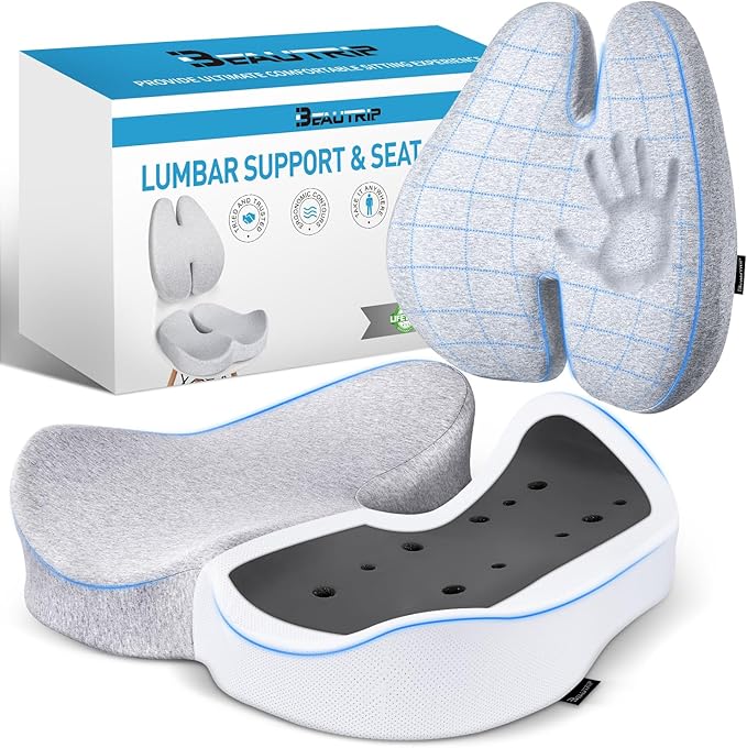 BEAUTRIP Seat Cushion & Lumbar Support Pillow by BEAUTRIP