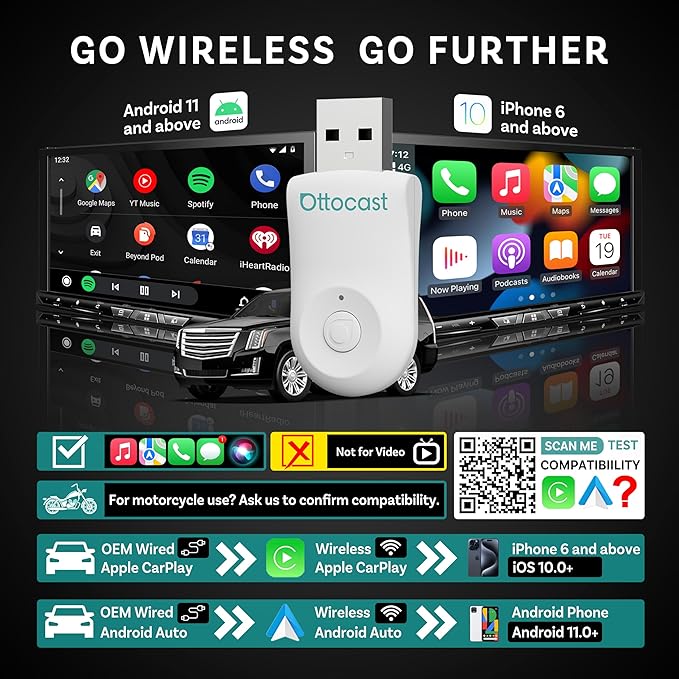 OTTOCAST Wireless Carplay Adapter 2025 - Image 2