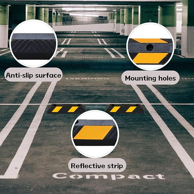 Heavy-Duty Parking Curb Wheel Stop - Image 4
