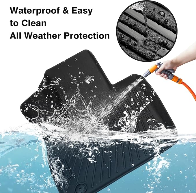 Powerty Floor Mats for 2020-2024 2025 Hyundai Palisade Accessories All Weather - Image 3
