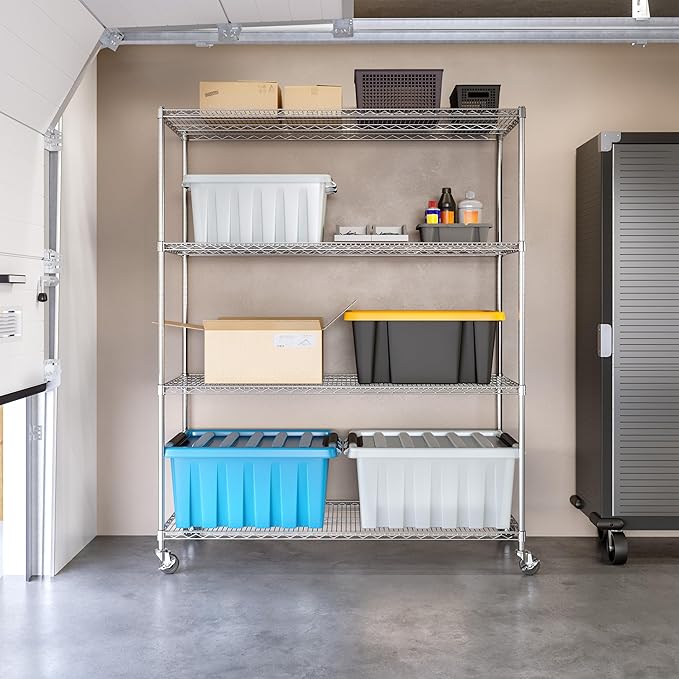 Seville Classics UltraDurable Heavy Duty NSF Solid Steel Wire Rack Storage Unit - Image 2